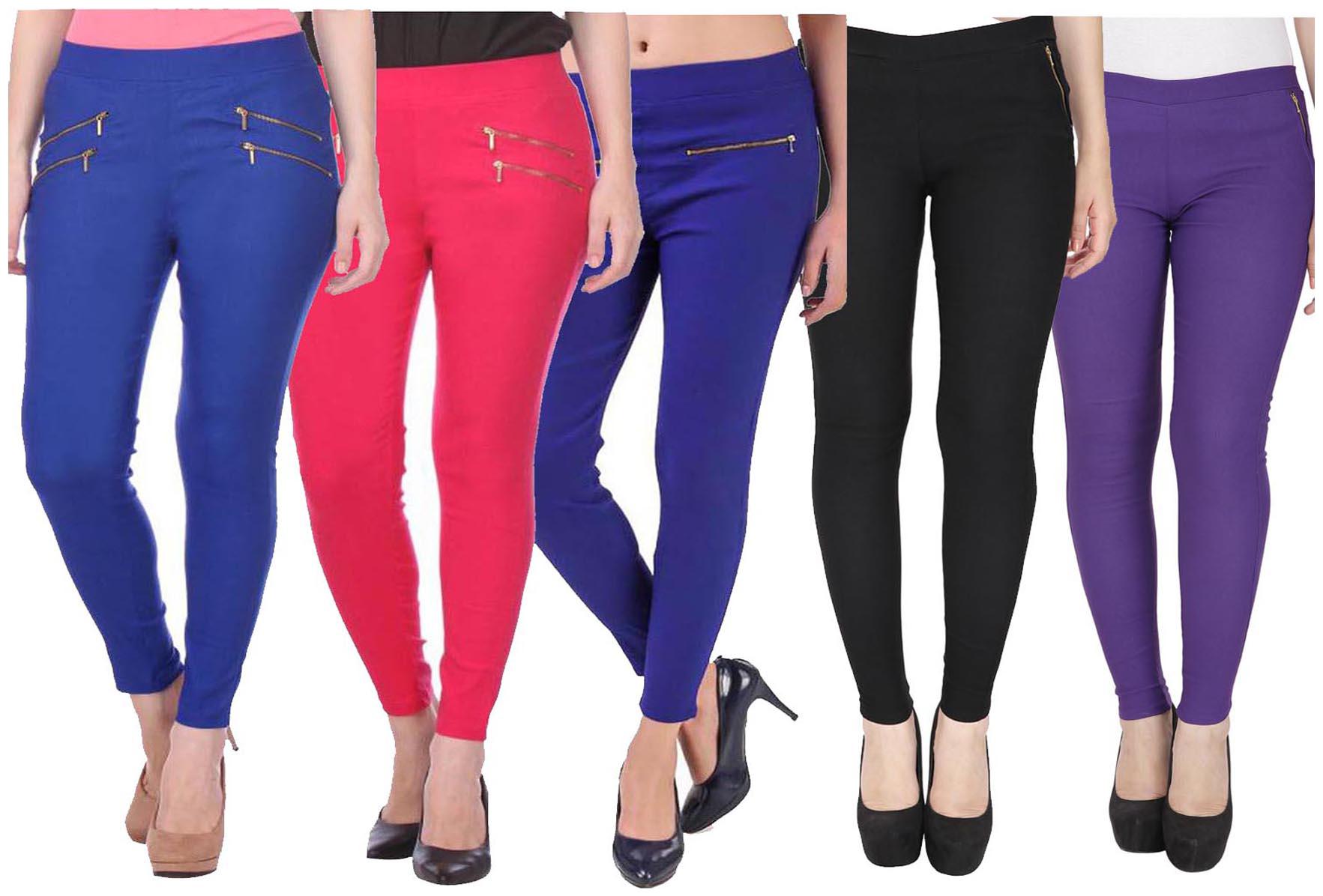 

RZLECORT Women Multi Straight fit Jegging