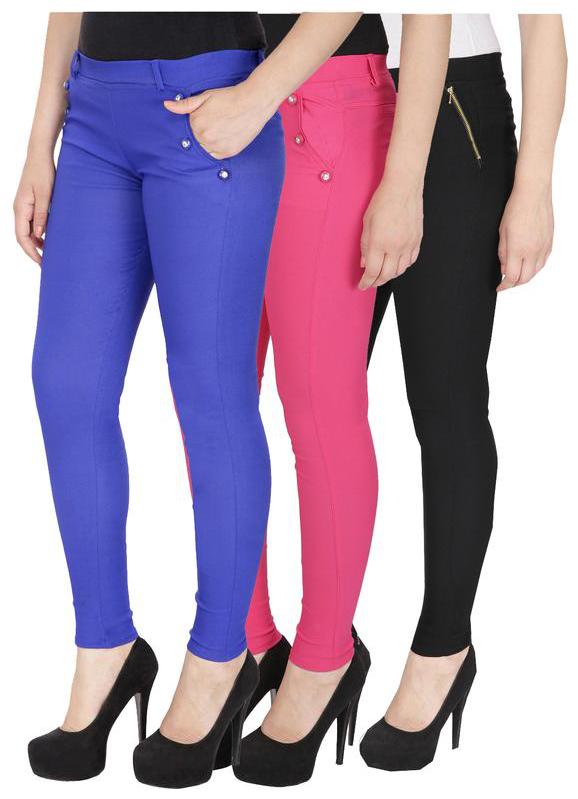 

RZLECORT Women Multi Straight fit Jegging