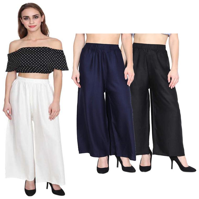 

RZLECORT Multi Solid Straight Palazzo