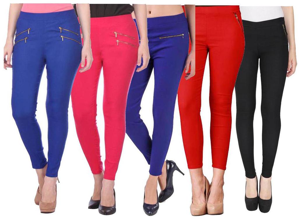 

RZLECORT Women Multi Straight fit Jegging