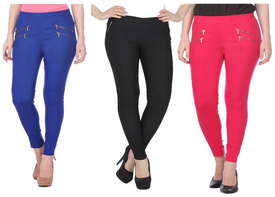 

RZLECORT Women Multi Straight fit Jegging