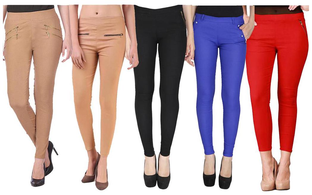 

RZLECORT Women Multi Straight fit Jegging