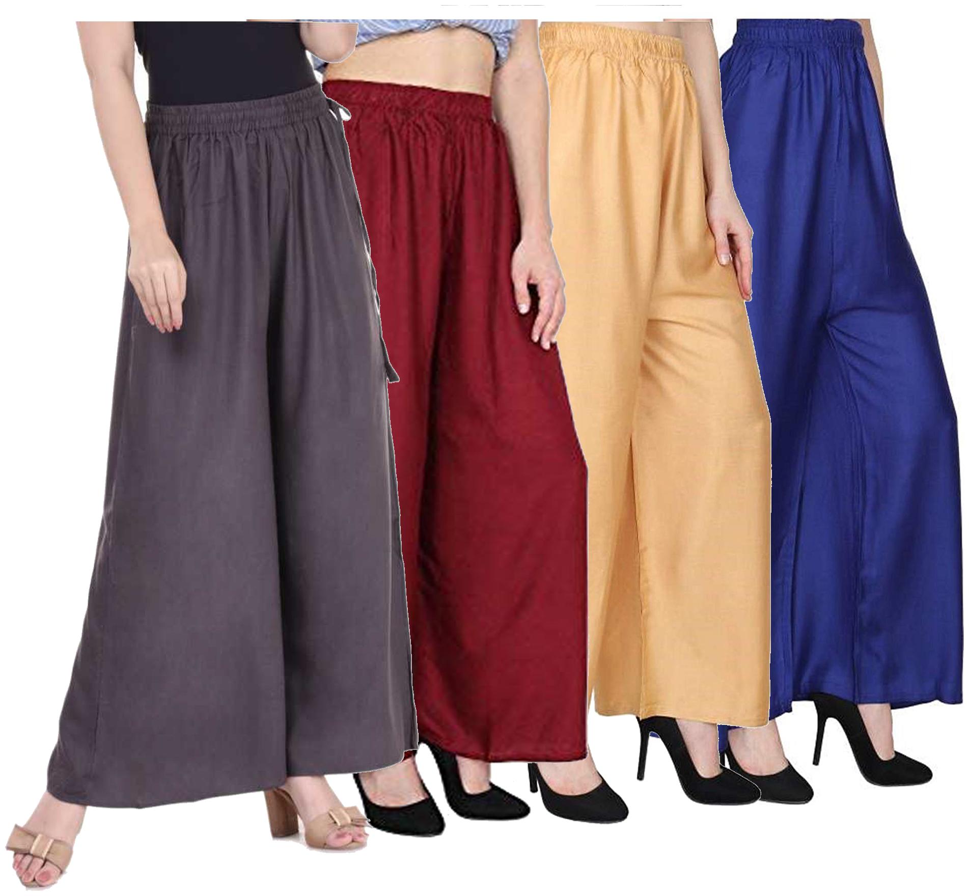 

RZLECORT Multi Solid Straight Palazzo