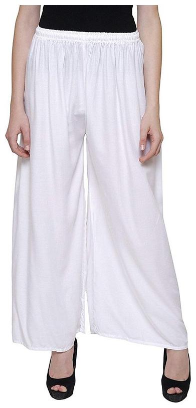 

RZLECORT White Solid Straight Palazzo