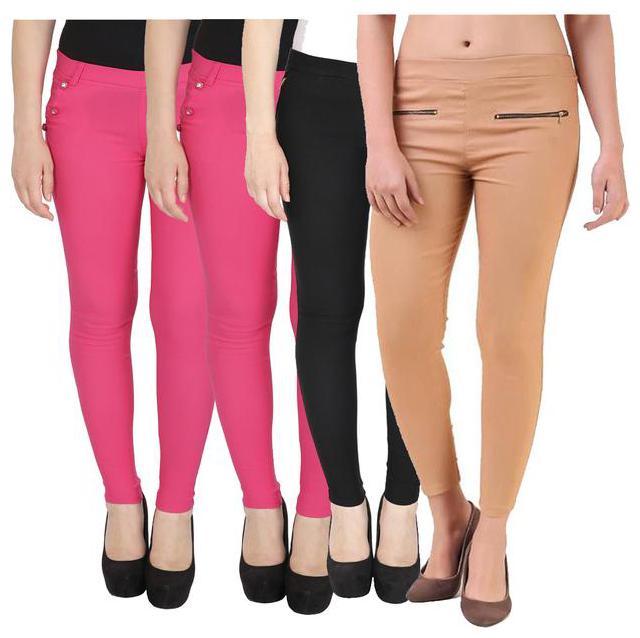 

RZLECORT Women Multi Straight fit Jegging
