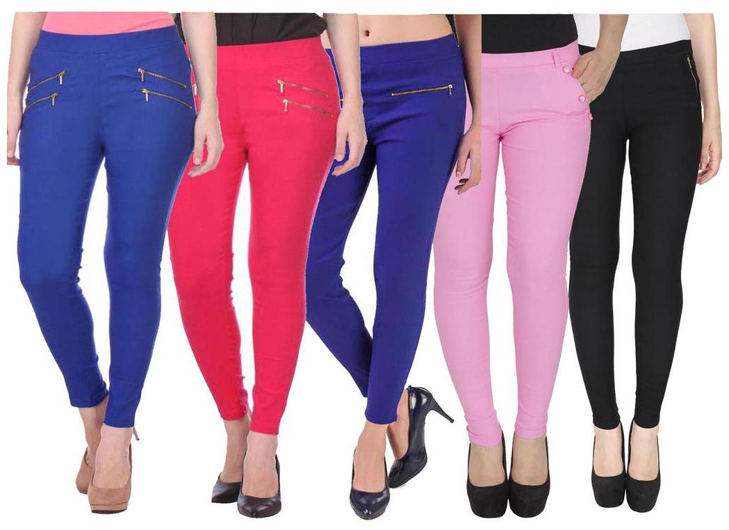 

RZLECORT Women Multi Straight fit Jegging