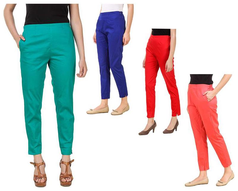 

RZLECORT Women Multi Regular fit Regular trousers