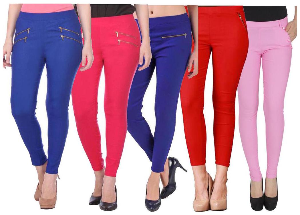 

RZLECORT Women Multi Straight fit Jegging