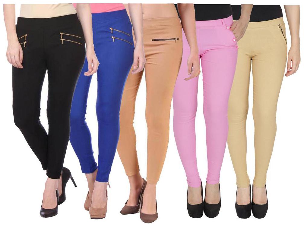 

RZLECORT Women Multi Straight fit Jegging