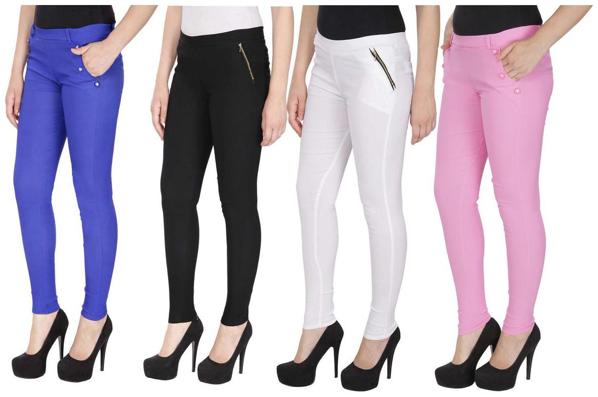 

RZLECORT Women Multi Straight fit Jegging