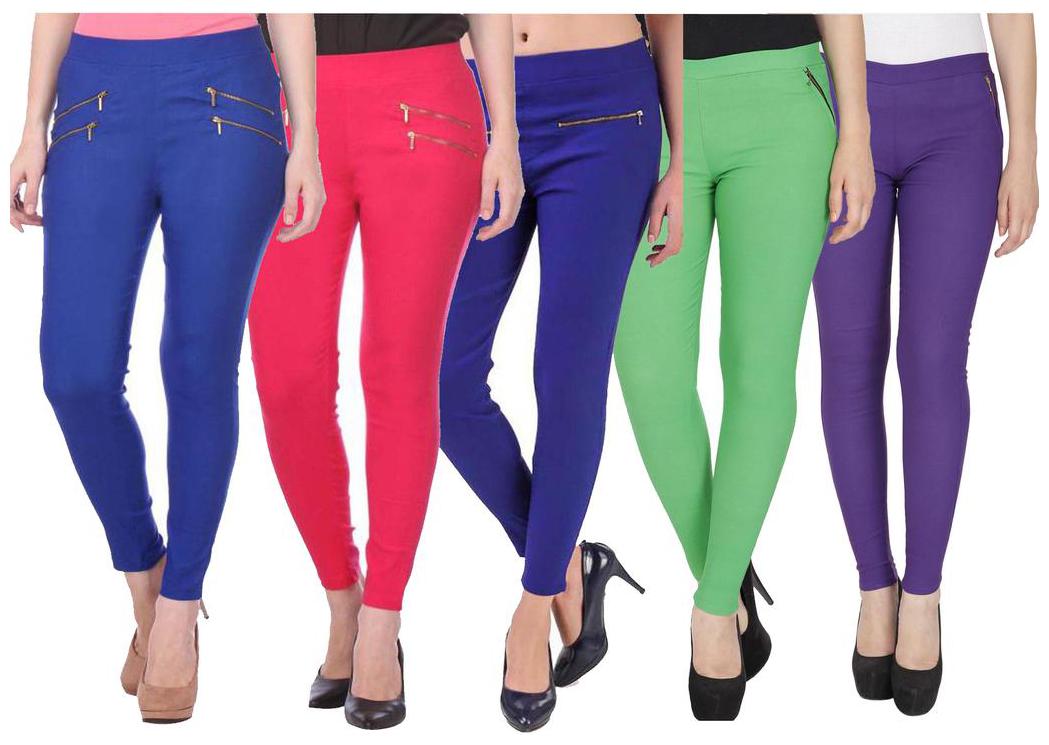 

RZLECORT Women Multi Straight fit Jegging