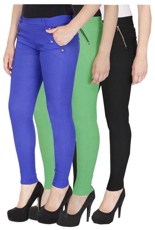 

RZLECORT Women Multi Straight fit Jegging