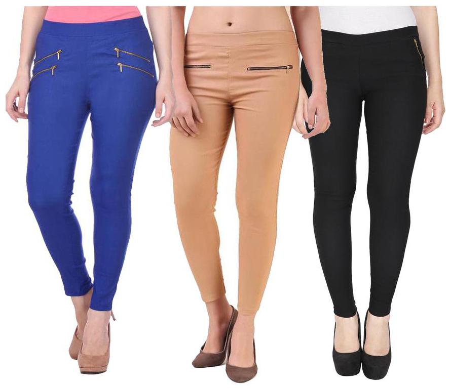 

RZLECORT Women Multi Straight fit Jegging