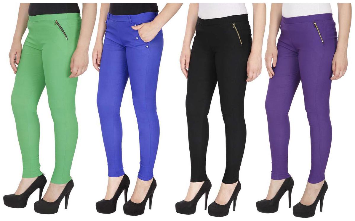 

RZLECORT Women Multi Straight fit Jegging