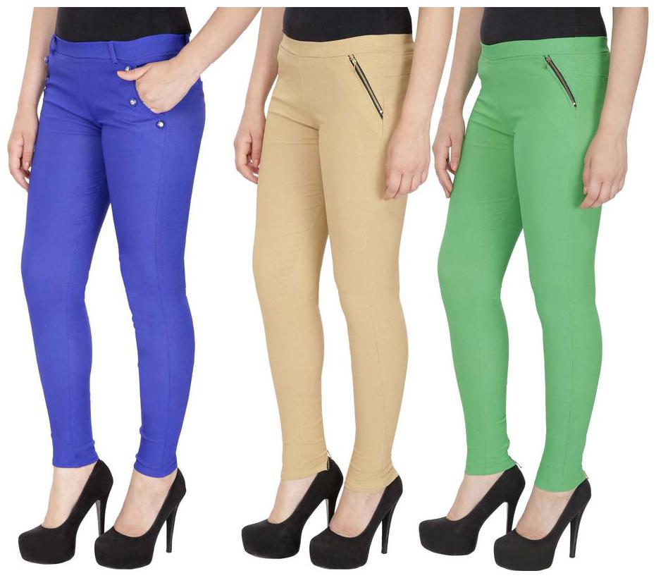 

RZLECORT Women Multi Straight fit Jegging