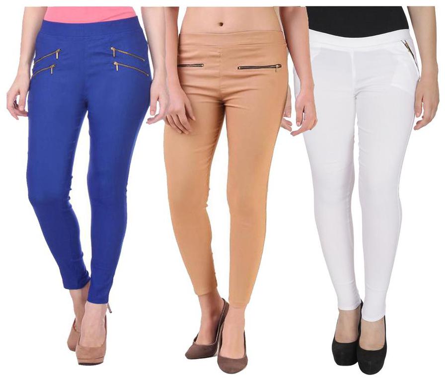 

RZLECORT Women Multi Straight fit Jegging