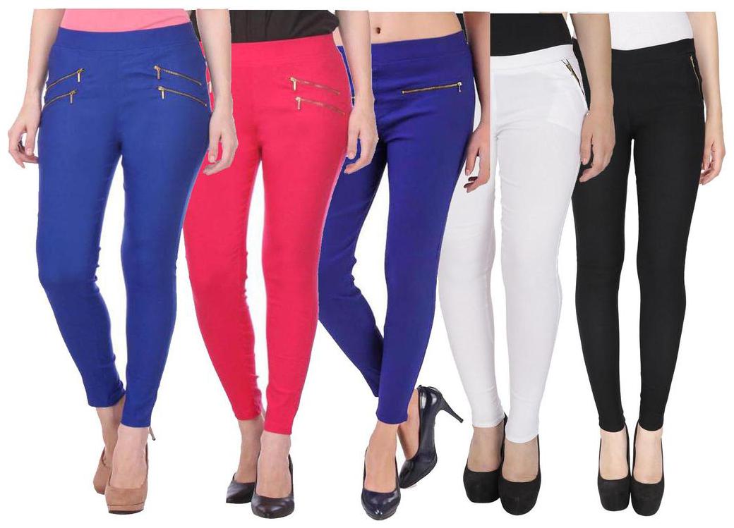 

RZLECORT Women Multi Straight fit Jegging