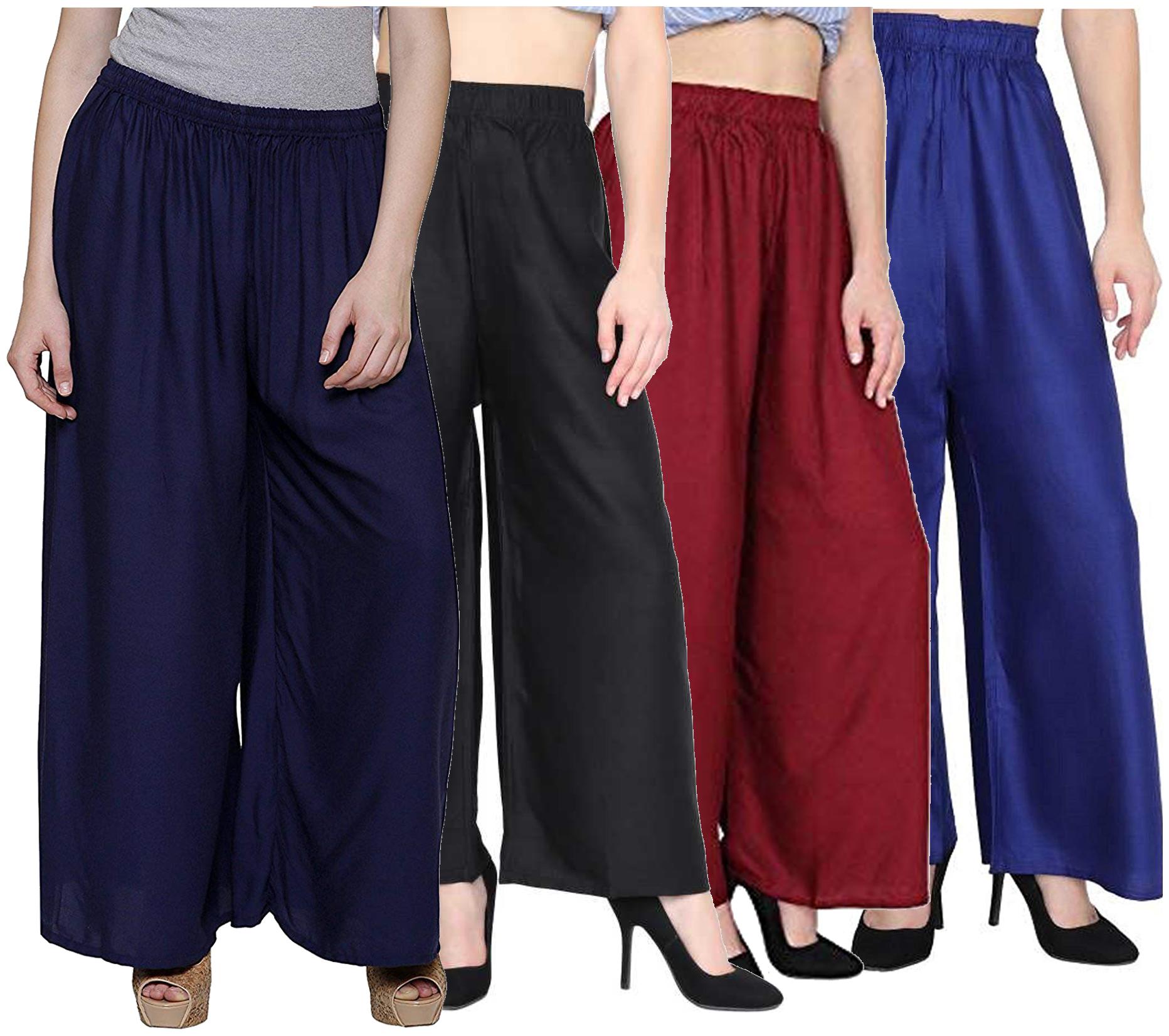 

RZLECORT Multi Solid Straight Palazzo
