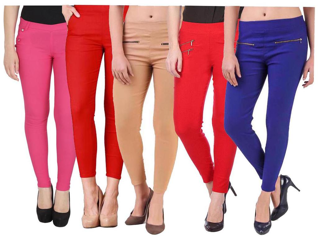 

RZLECORT Women Multi Straight fit Jegging