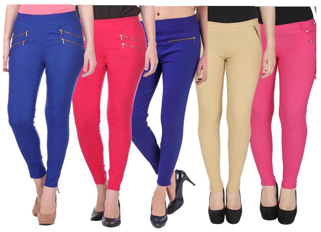 

RZLECORT Women Multi Straight fit Jegging