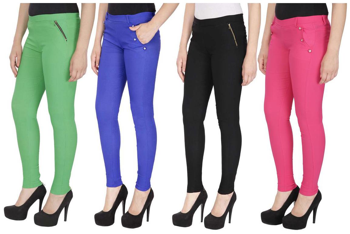 

RZLECORT Women Multi Straight fit Jegging