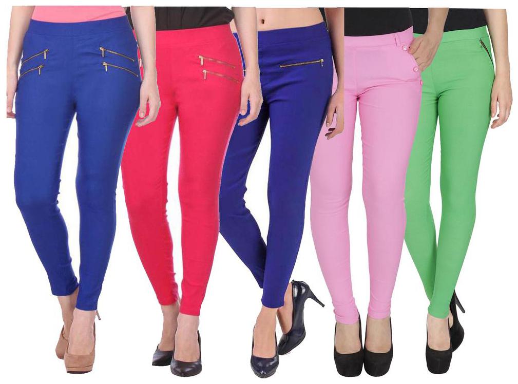 

RZLECORT Women Multi Straight fit Jegging