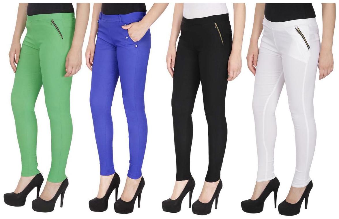 

RZLECORT Women Multi Straight fit Jegging