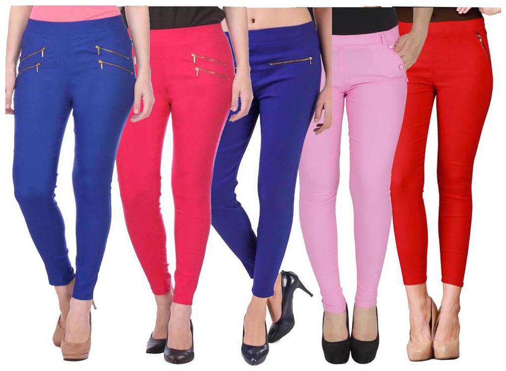 

RZLECORT Women Multi Straight fit Jegging