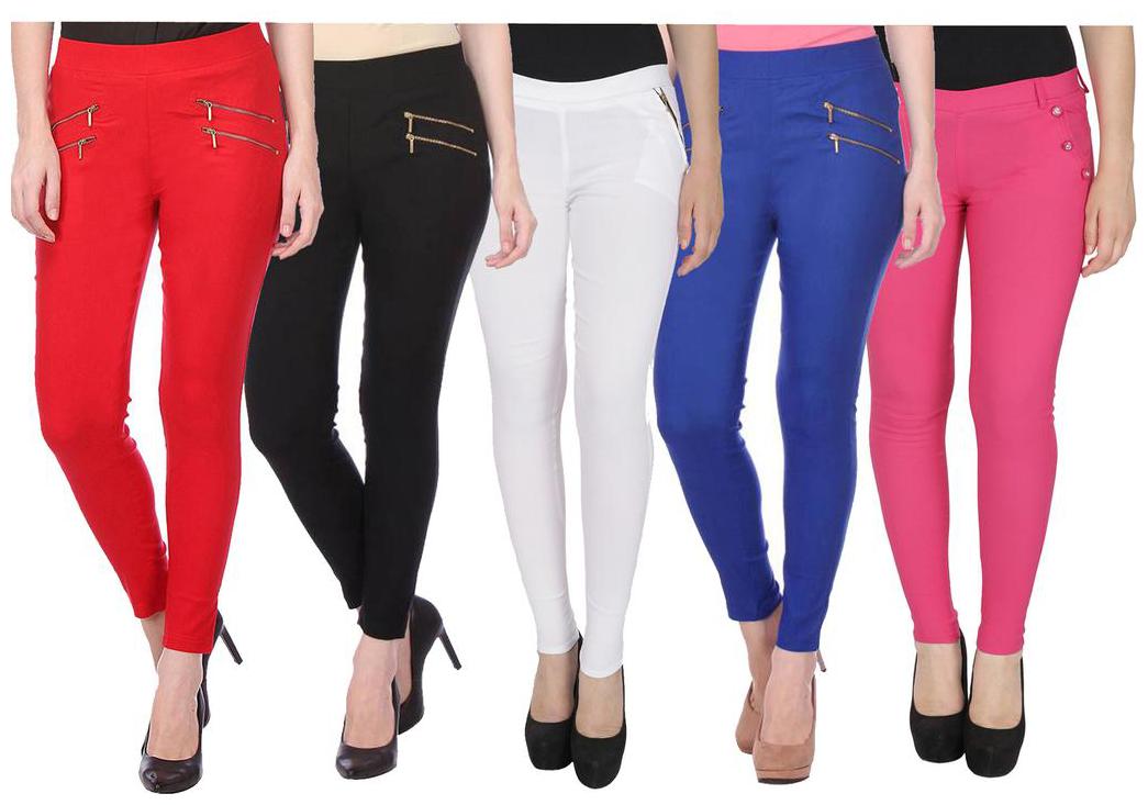 

RZLECORT Women Multi Straight fit Jegging