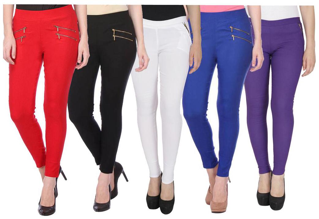 

RZLECORT Women Multi Straight fit Jegging