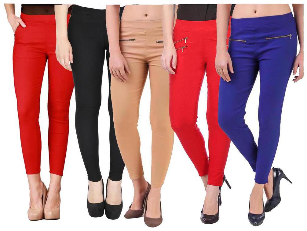 

RZLECORT Women Multi Straight fit Jegging