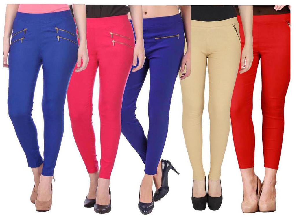 

RZLECORT Women Multi Straight fit Jegging