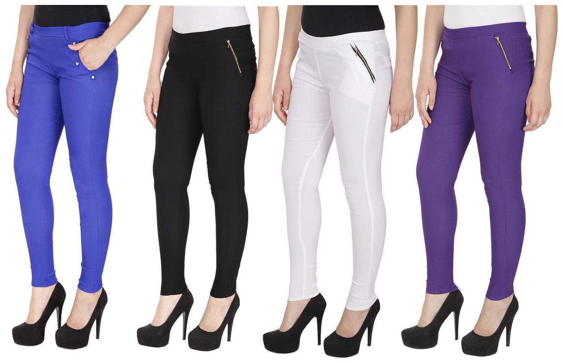

RZLECORT Women Multi Straight fit Jegging