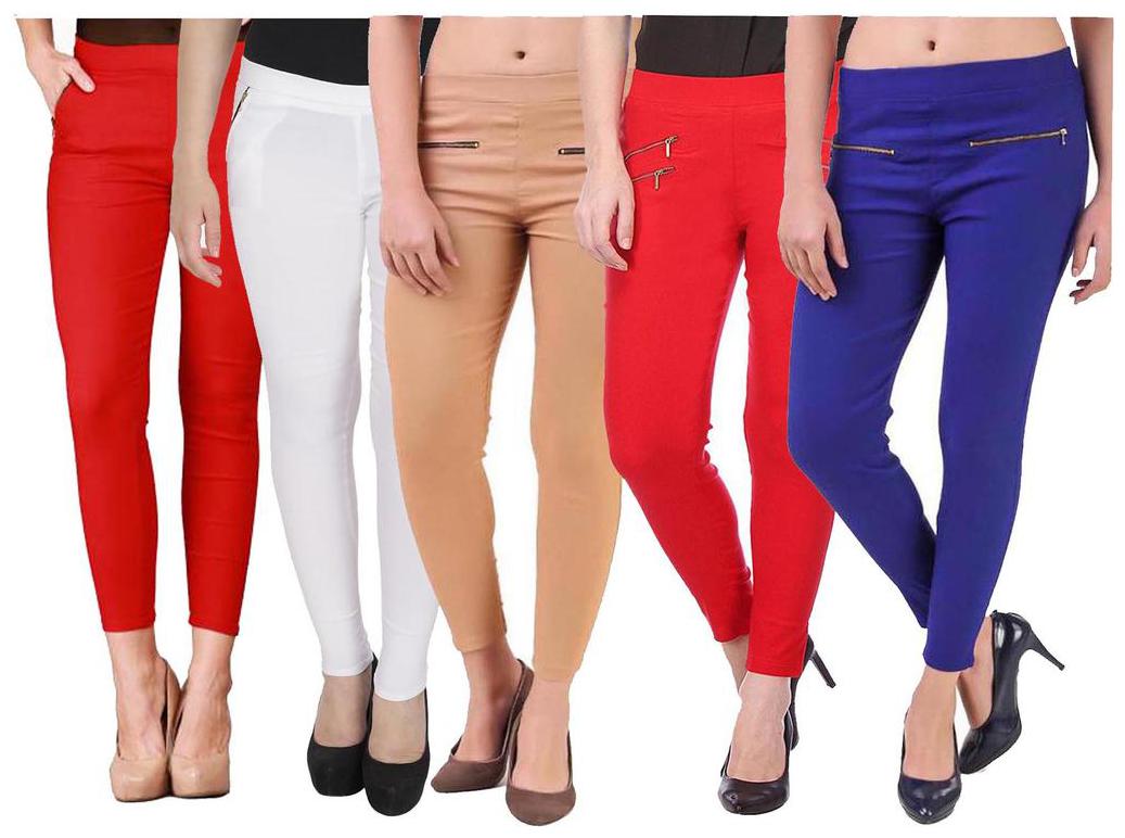 

RZLECORT Women Multi Straight fit Jegging