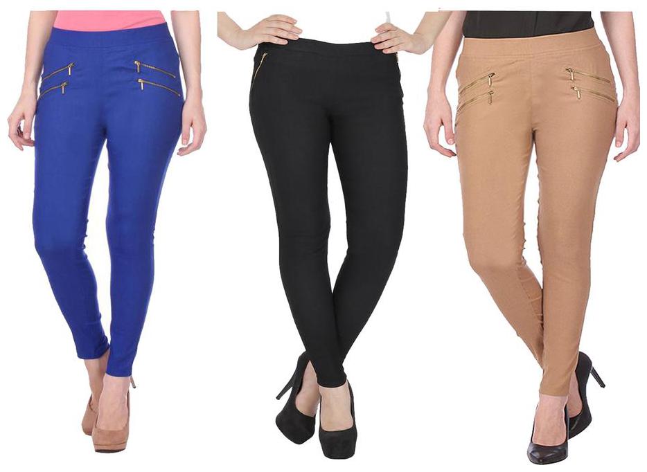 

RZLECORT Women Multi Straight fit Jegging