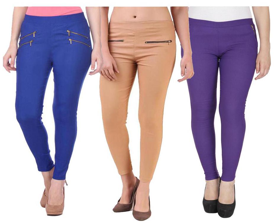 

RZLECORT Women Multi Straight fit Jegging