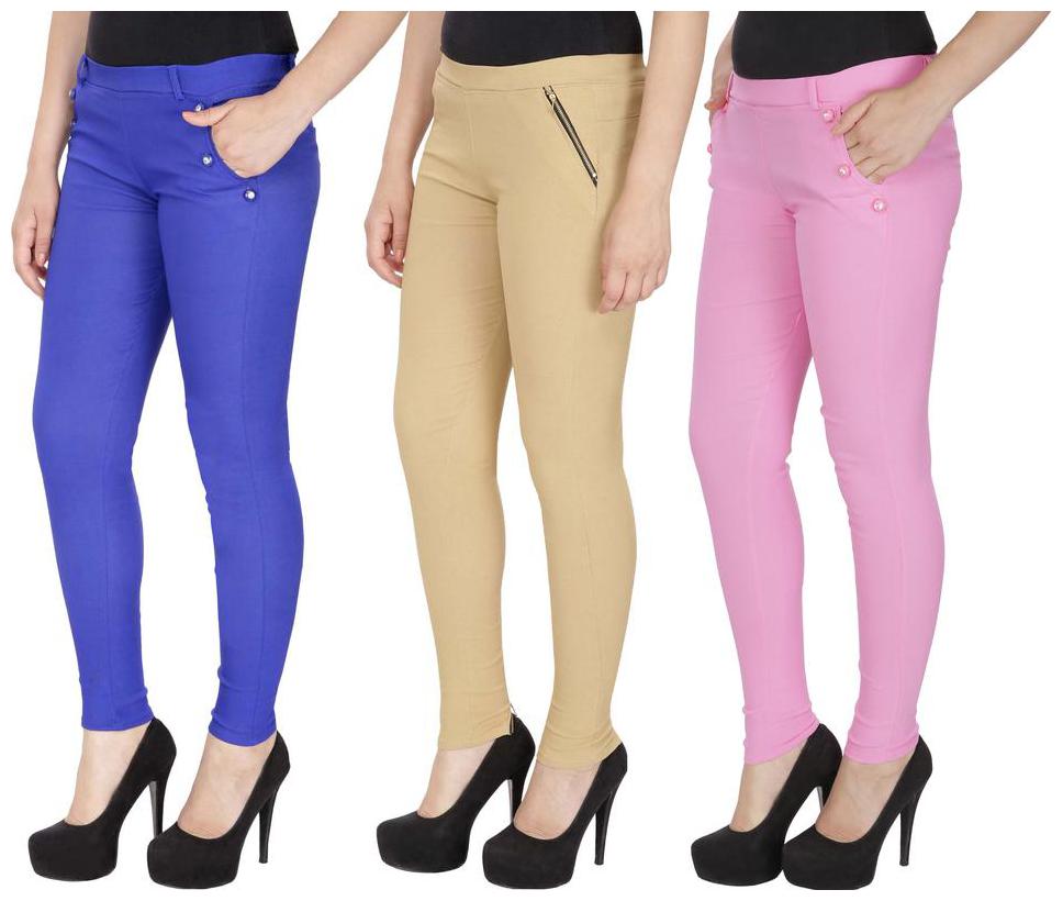 

RZLECORT Women Multi Straight fit Jegging