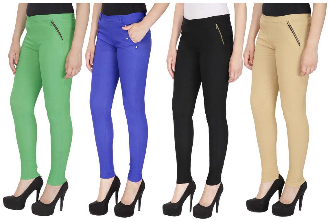 

RZLECORT Women Multi Straight fit Jegging