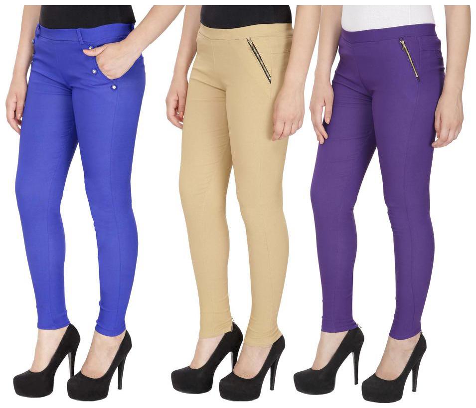 

RZLECORT Women Multi Straight fit Jegging
