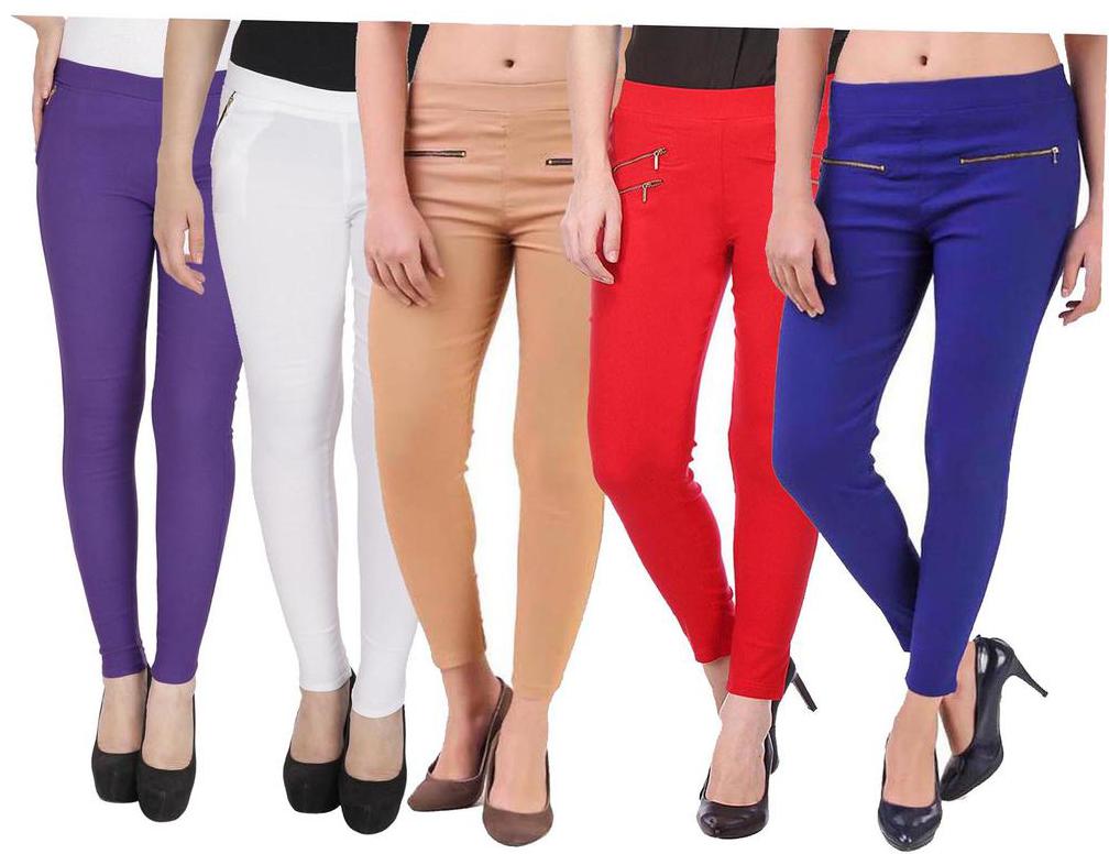 

RZLECORT Women Multi Straight fit Jegging