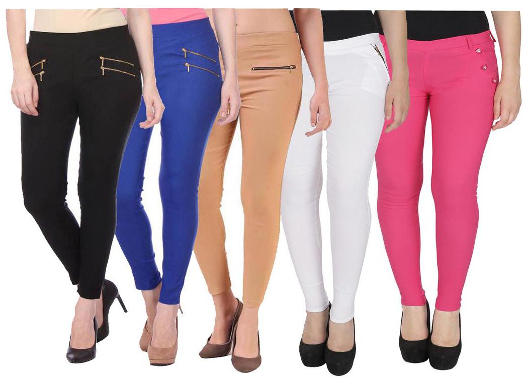 

RZLECORT Women Multi Straight fit Jegging