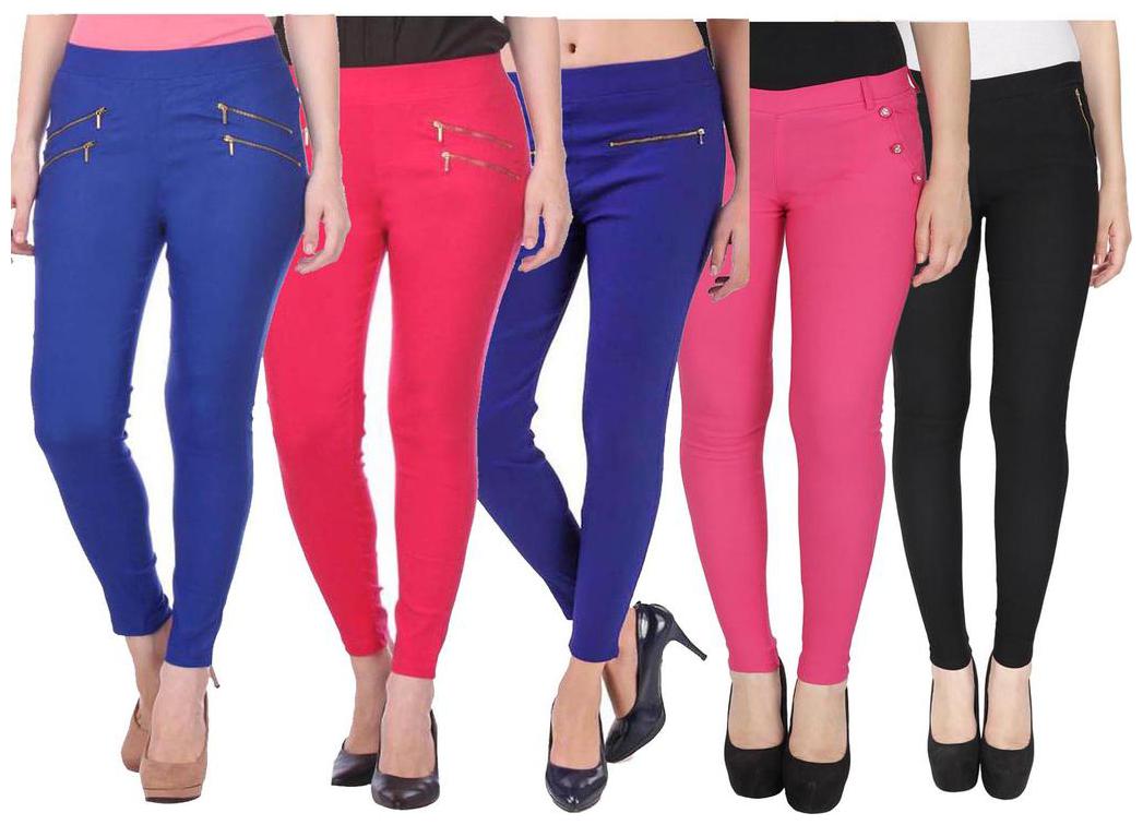 

RZLECORT Women Multi Straight fit Jegging
