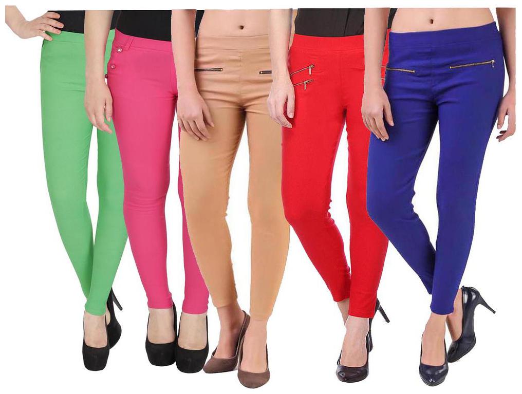 

RZLECORT Women Multi Straight fit Jegging