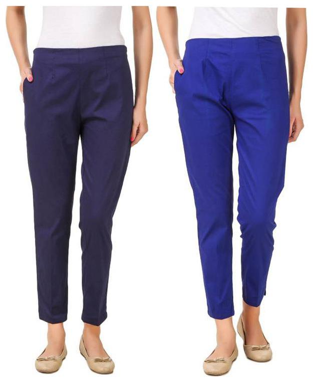 

RZLECORT Women Blue Regular fit Regular trousers
