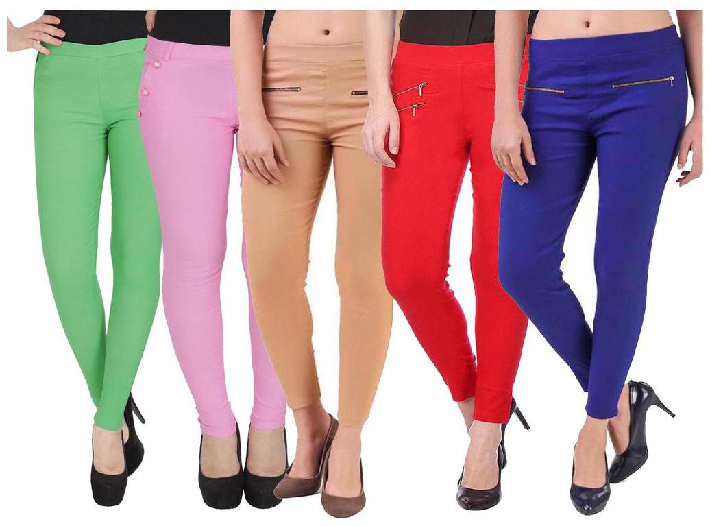 

RZLECORT Women Multi Straight fit Jegging