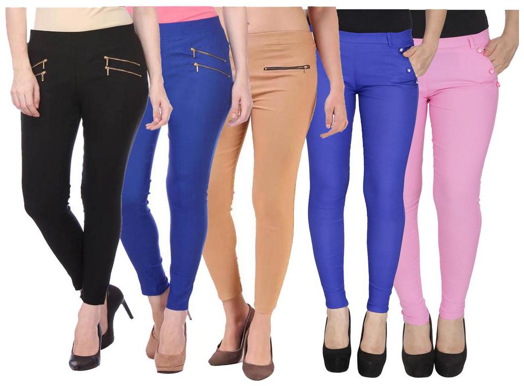 

RZLECORT Women Multi Straight fit Jegging
