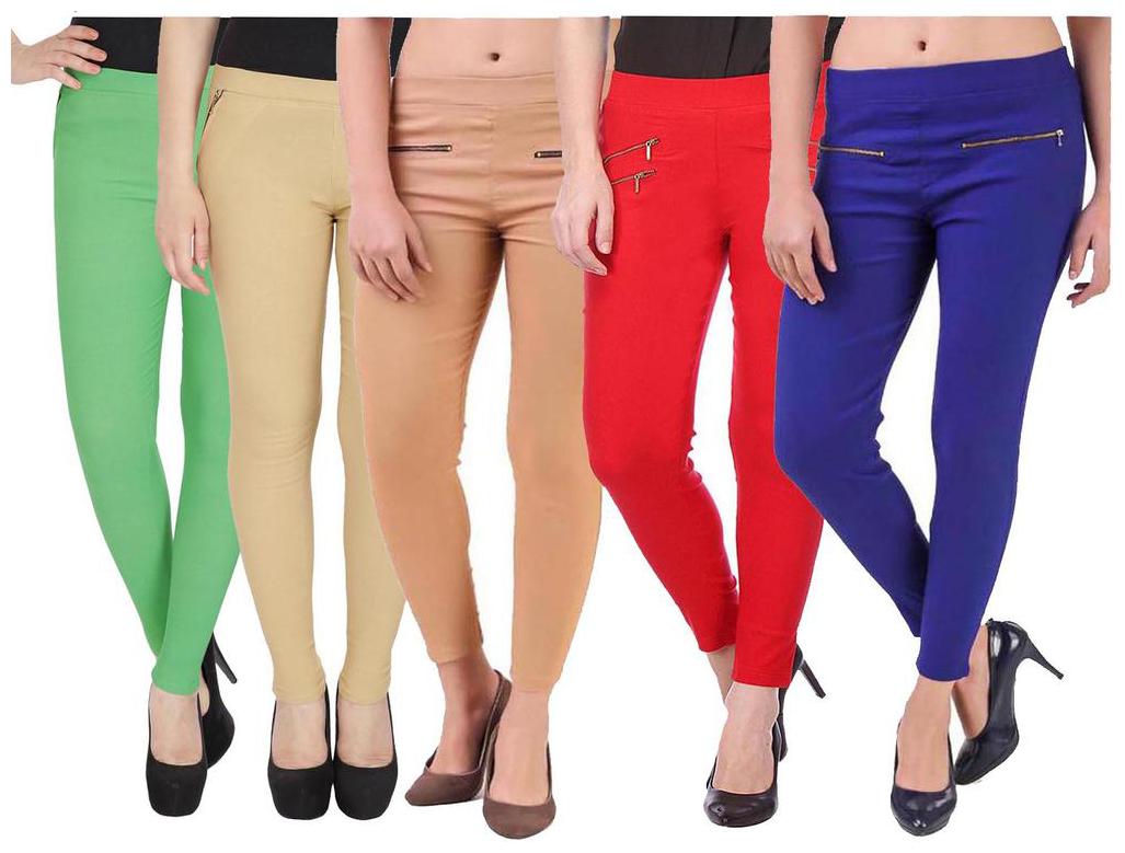 

RZLECORT Women Multi Straight fit Jegging
