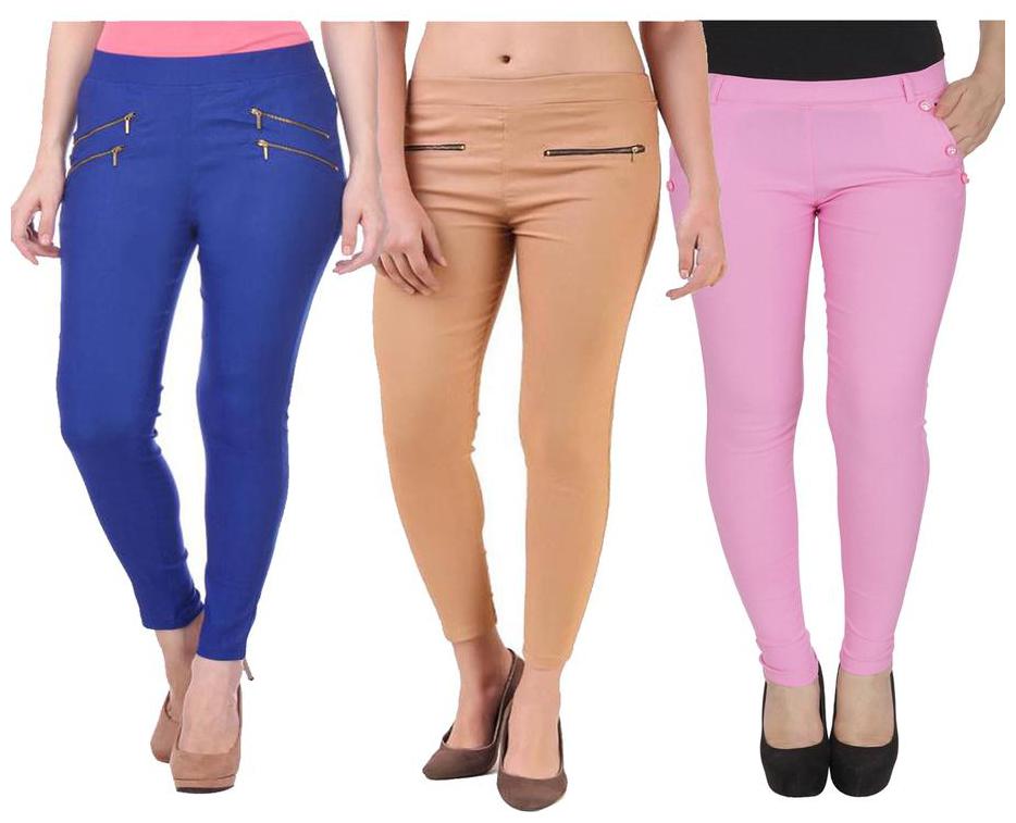 

RZLECORT Women Multi Straight fit Jegging