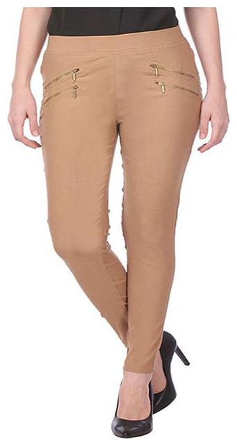 

RZLECORT Women Brown Straight fit Jegging