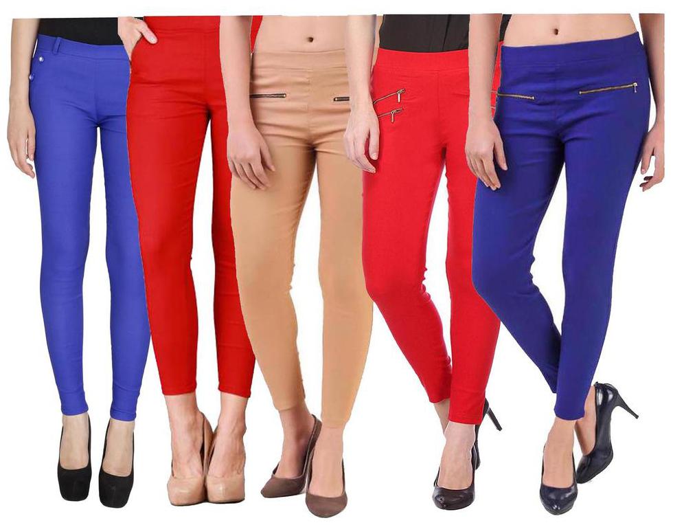 

RZLECORT Women Multi Straight fit Jegging